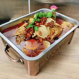 House grilled whole fish 
Sunday Special price only $28