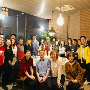 Columbia University students gathering in Hui Restaurants and Bar