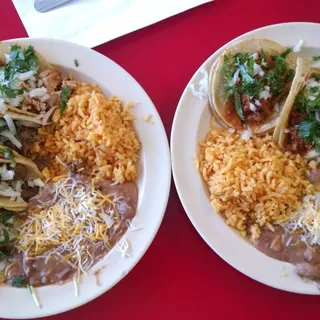 #4 Street Tacos Plate