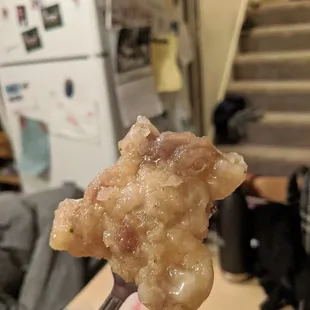 Pale Sesame Chicken.