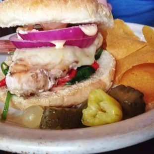 Grilled chicken sandwich