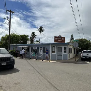 the front of the restaurant