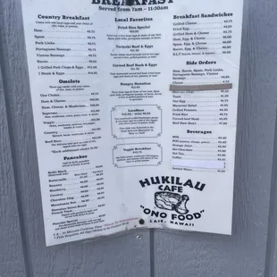 Updated Menu April 2024