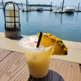 Pina colada with extra shot of rum! Yumm
