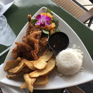 ISLAND SHRIMP DINNER