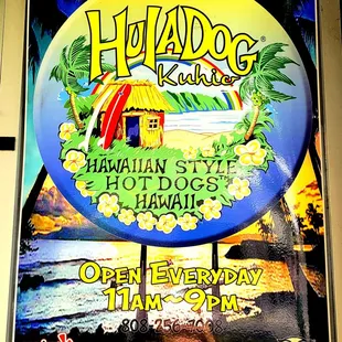 Hours of operation 11am-9pm