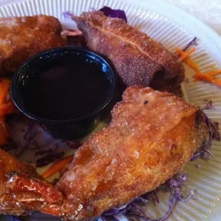 Mexonesian Shrimp Flautas