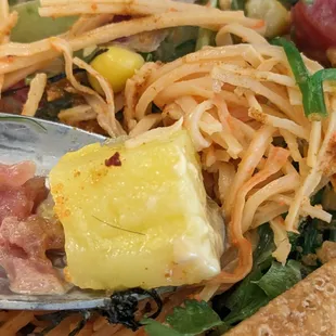 a close up of a plate of food