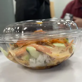 a bowl of rice and vegetables