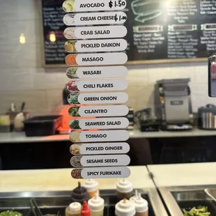 After your rice and proteins BAM dressing choices and topping additions