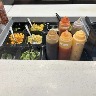 Sauces and toppings
