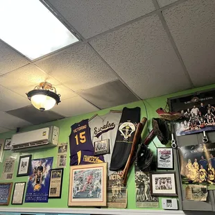 Escalón memorabilia on the walls