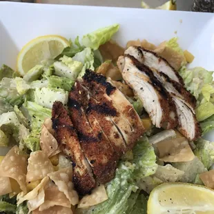 Mango Blackened Chicken Caesar Salad