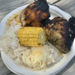 Small Huli Huli Chicken Plate $15