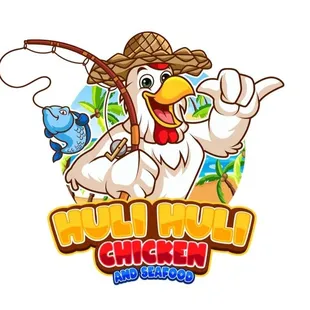 a chicken with a hat and a fishing rod
