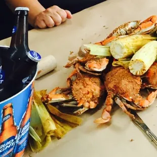 Bucket of beers and all you can eat crabs. It doesn't get any better!!!