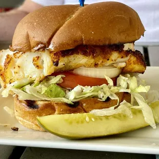 Lunch Special* Blackened Cod sandwich