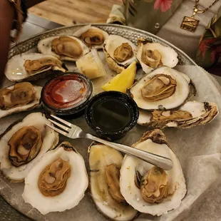 Oysters on the half shell