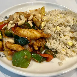 Lunch/Kung Pao Chicken w/Fried Rice