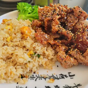 Sesame Beef &amp; Egg Fried Rice