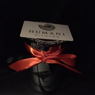 Tonight's Wicked Workout raffle prize! A scented candle &amp; Gift Certificate!