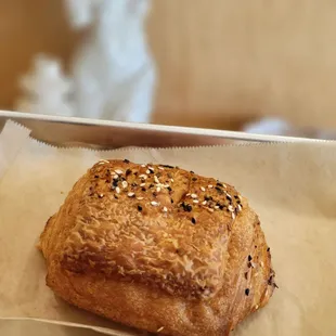 Everything Cream Cheese croissant -- get it toasted. So good