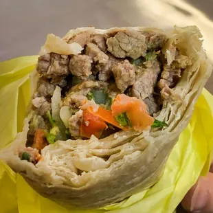 carne asada burrito