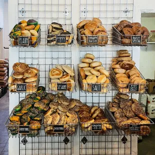 Bagel options during Mardi Gras season