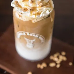 Advertised toffee coffee