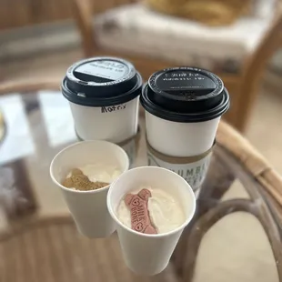 Coffee &amp; pup cups
