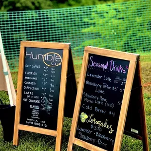 Our menu