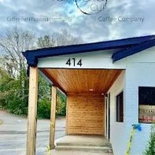 the front of the building