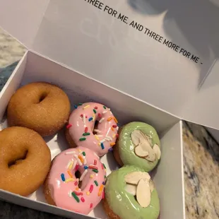 Original, the Homer, and Pistachio Almond