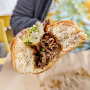 Yakiniku Sando - Inside the bite