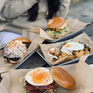 Three Little Pigs Poku Baga Burger Battle Royale Burger Tempeh Baga Burger