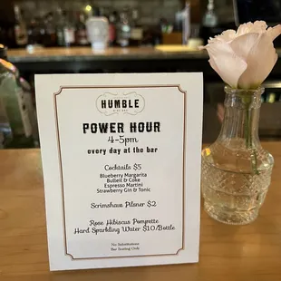 power hour menu