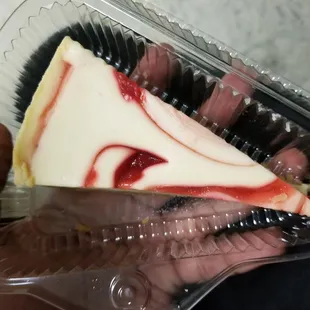 Strawberry Swirl Cheesecake