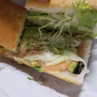 Nothing But Veggies Sandwich