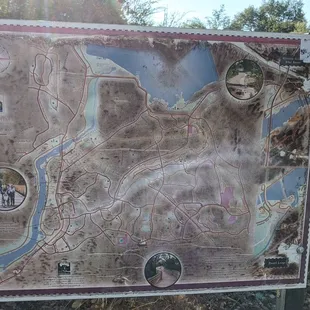 Bike trail map.