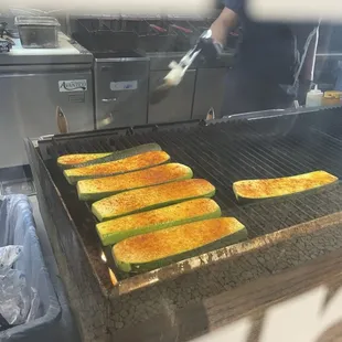 Dirty ass Char Broiler viewable from waiting in line.