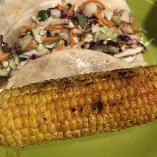 Grilled corn on the cob