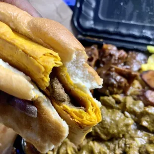 Beef Patty with Coco Bread