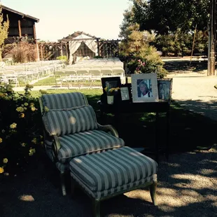 We have two different areas for the ceremony depending on the weather.