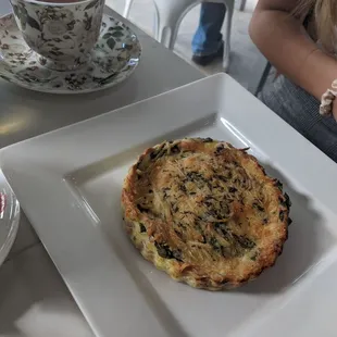 Spinach and ham quiche