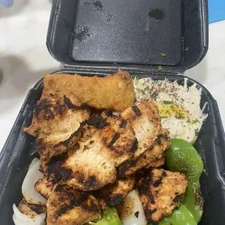 Chicken Kabobs Dinner