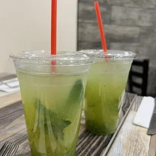 Cucumber lemon mint drink.. very refreshing