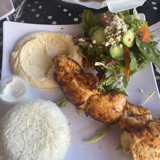 Chicken Kabob Plate