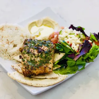 Salmon Kabob Plate