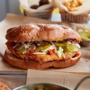 Our legend schnitzel challah