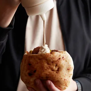 Pita Falafel with tahini